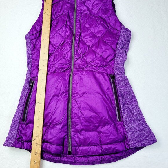 Lululemon Women's Tender Violet Down For A Run Slim Full-Zip Puffer Vest Size 6 - Picture 5 of 7